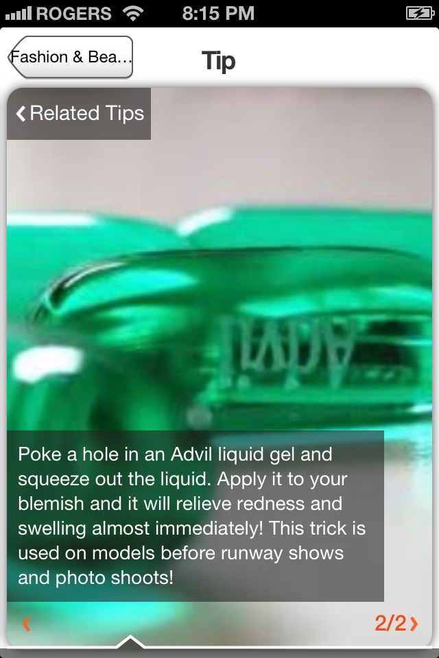 Advil Liquid Gel Can Cure A Pimple. Trusper