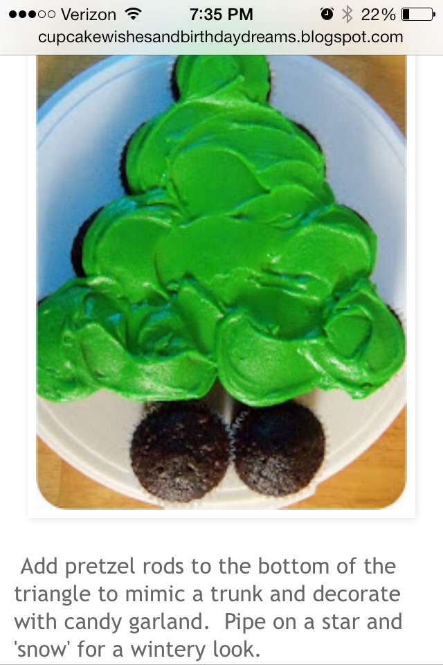 Christmas Tree Cupcake Pull Apart Cake Trusper