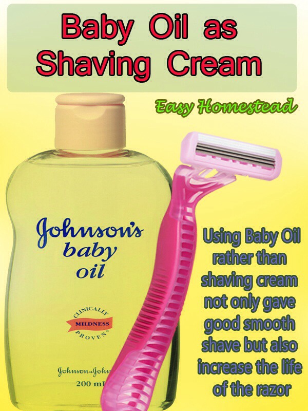 Dry Winter Legs? Use Baby Oil To Shave With & Quench Your Skins Thirst