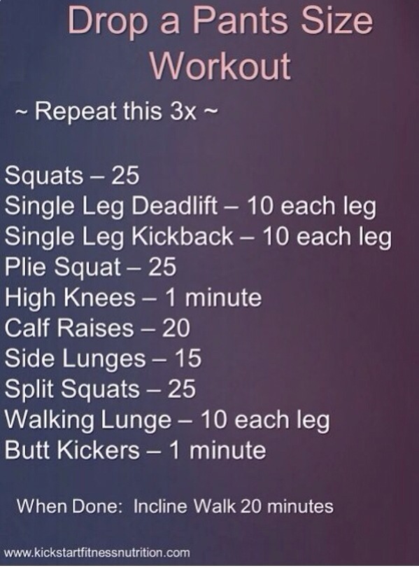 Drop A Pants Size// Workout😉💁 Trusper