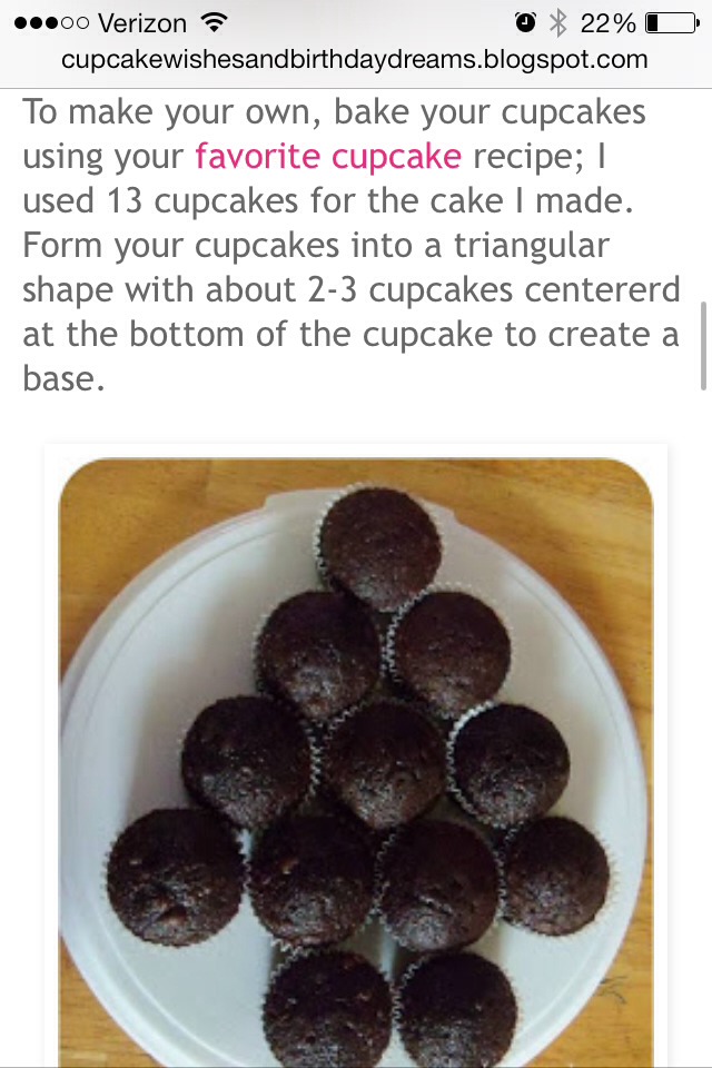 Christmas Tree Cupcake Pull Apart Cake Trusper